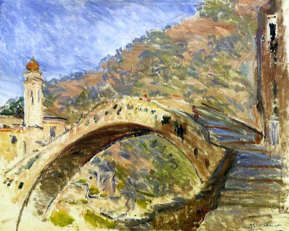  Claude Oscar Monet Bridge at Dolceacqua - Canvas Art Print