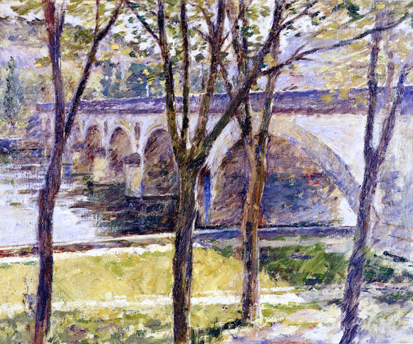  Theodore Robinson A Bridge near Giverny - Canvas Art Print