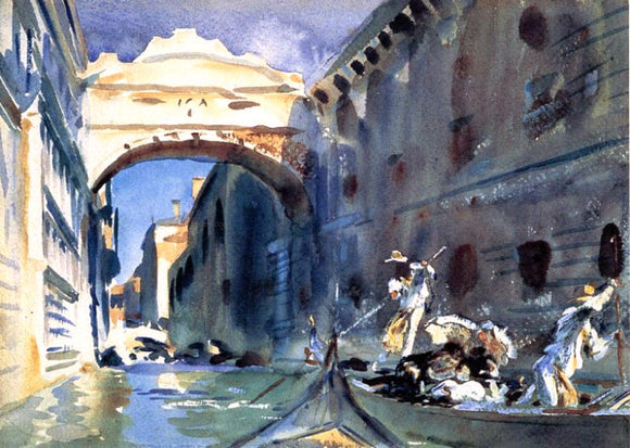  John Singer Sargent A Bridge of Sighs - Canvas Art Print