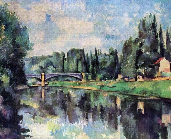  Paul Cezanne Bridge over the Marne - Canvas Art Print