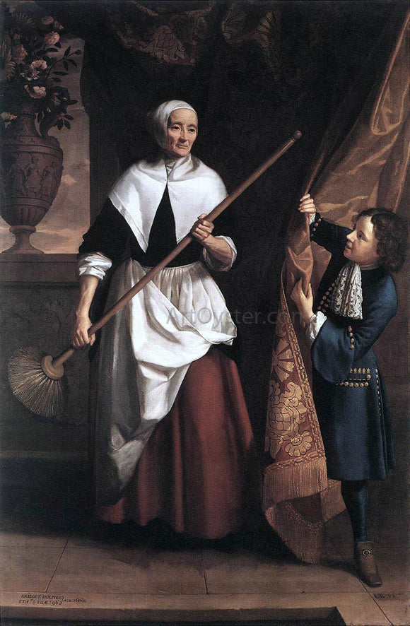  John Riley Bridget Holmes, a Nonagenarian Housemaid - Canvas Art Print