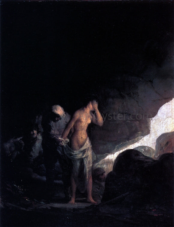  Francisco Jose de Goya Y Lucientes Brigand Stripping a Woman - Canvas Art Print