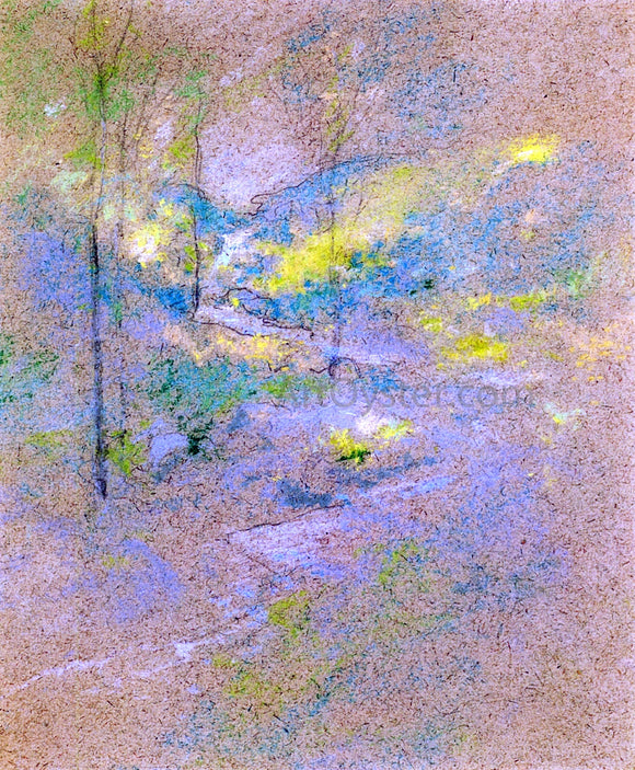  John Twachtman Brook Among the Trees - Canvas Art Print