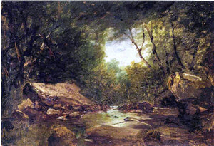  John Frederick Kensett Brook in the Catskills - Canvas Art Print