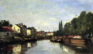  Eugene-Louis Boudin Brussels, the Louvain Canal - Canvas Art Print