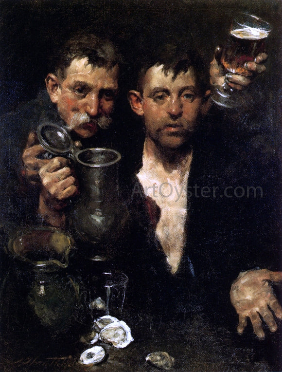  Charles Webster Hawthorne Bums Drinking - Canvas Art Print