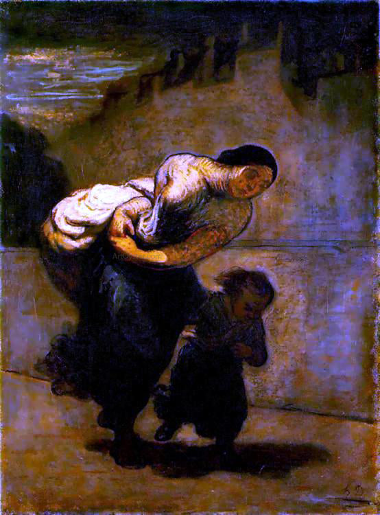  Honore Daumier Burden - Canvas Art Print