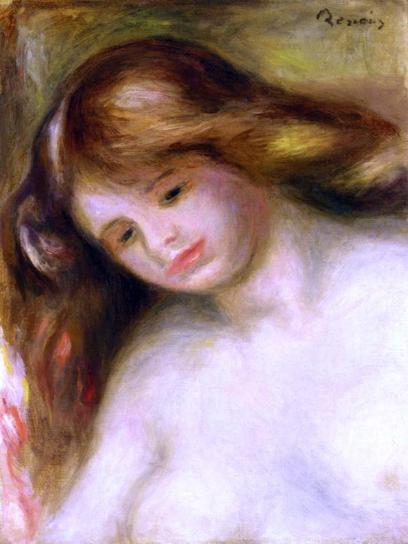  Pierre Auguste Renoir Bust of a Young Nude - Canvas Art Print