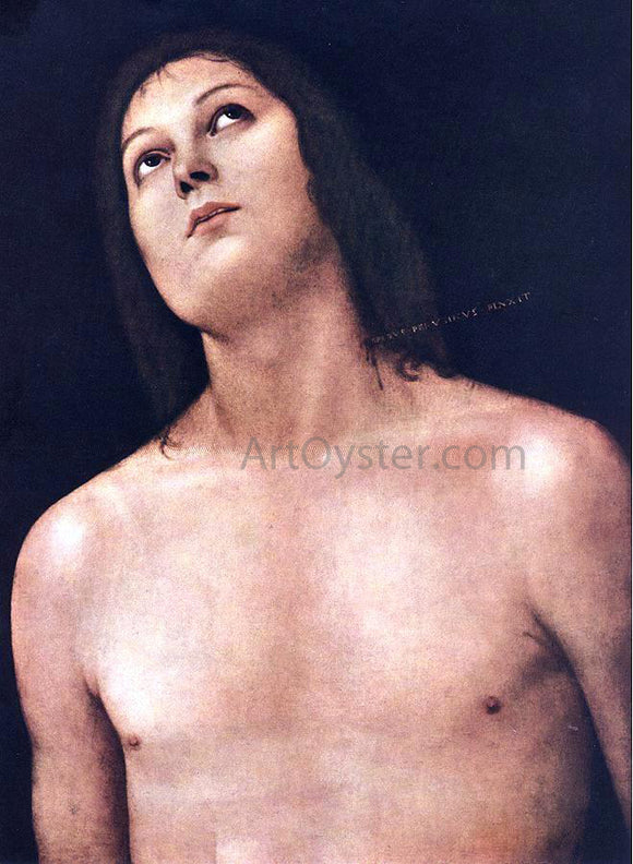  Pietro Perugino Bust of St. Sebastian - Canvas Art Print