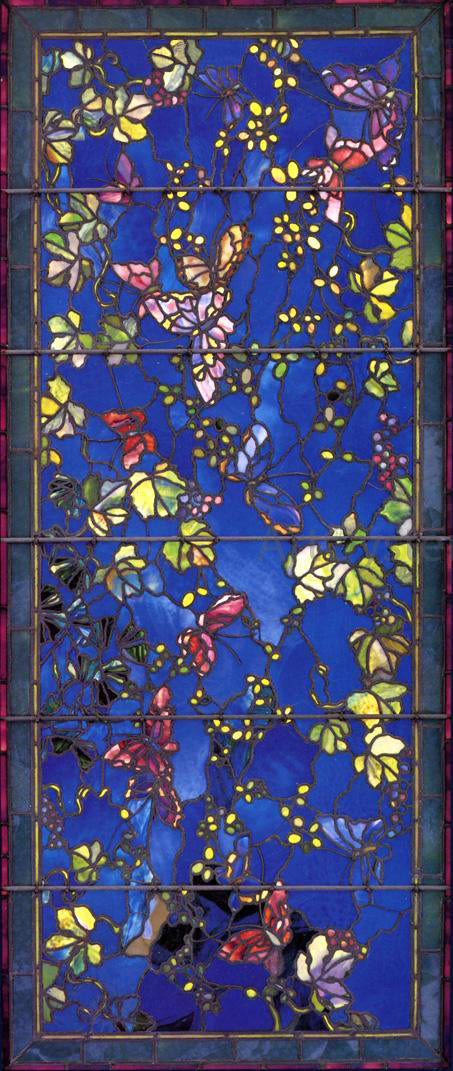  John La Farge Butterflies and Foliage - Canvas Art Print