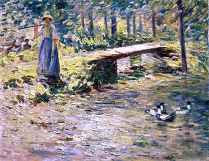  Theodore Robinson By the Brook - Canvas Art Print