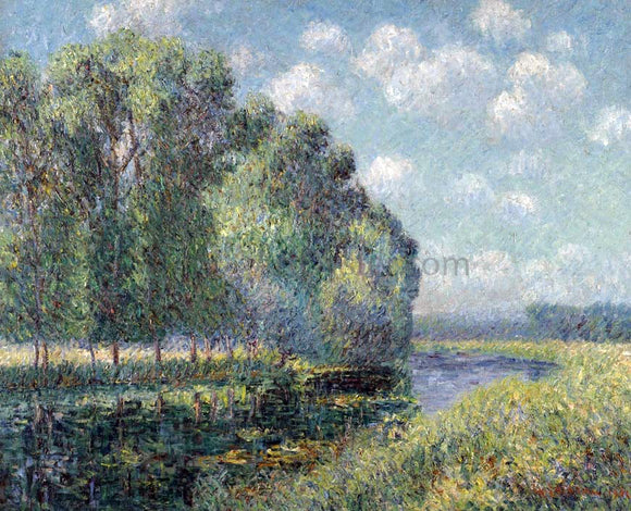  Gustave Loiseau By the Eure River in Spring - Canvas Art Print