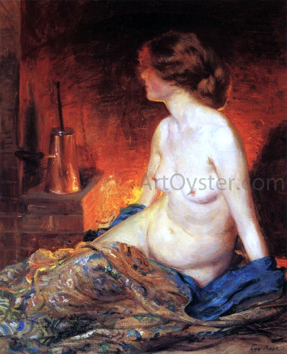  Guy Orlando Rose By the Fireside - Canvas Art Print