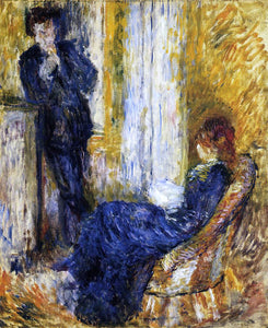  Pierre Auguste Renoir By the Fireside - Canvas Art Print