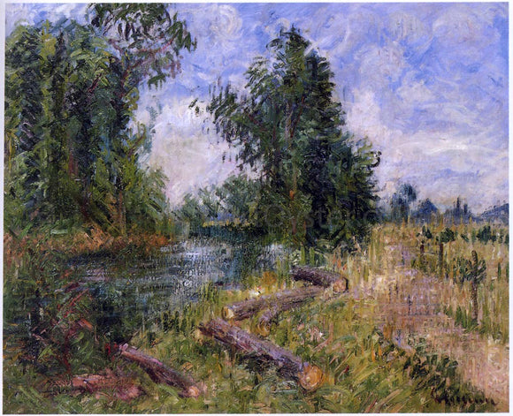  Gustave Loiseau By the Lorne River near Caen - Canvas Art Print
