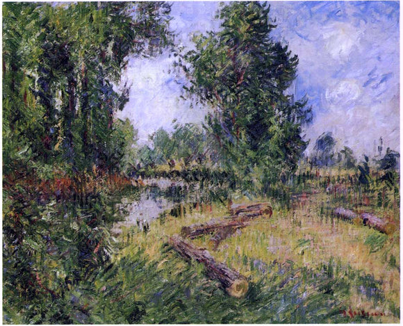  Gustave Loiseau By the Orne River near Caen - Canvas Art Print