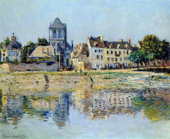 Claude Oscar Monet By the River at Vernon - Canvas Art Print