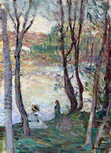  Henri Lebasque By the River Yaudet - Canvas Art Print