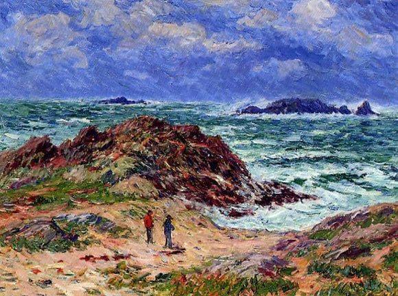  Henri Moret By the Sea in Southern Brittany - Canvas Art Print