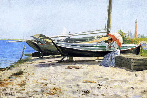  Addison Thomas Millar A Scene by the Seashore - Canvas Art Print