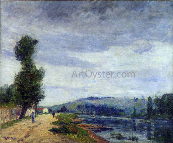  Gustave Loiseau By the Seine - Stormy weather - Canvas Art Print