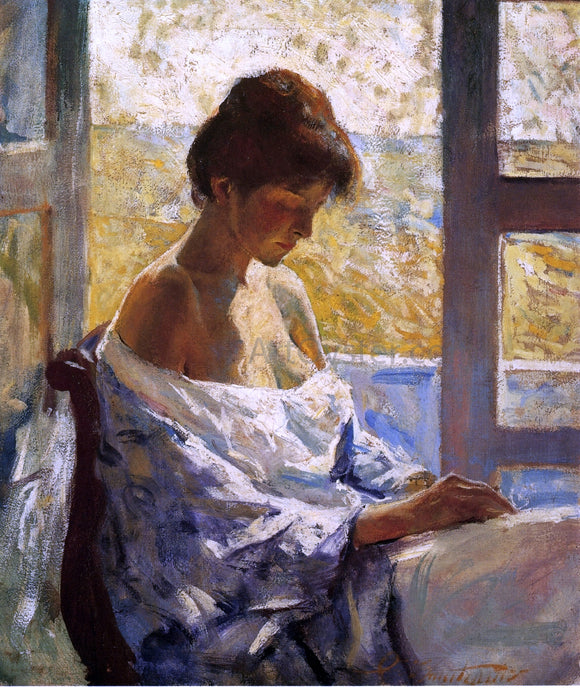  Charles Webster Hawthorne By the Window - Canvas Art Print