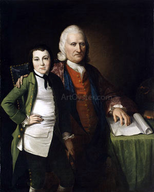  Matthew Pratt Cadwallader Colden and His Grandson Warren De Lancey - Canvas Art Print