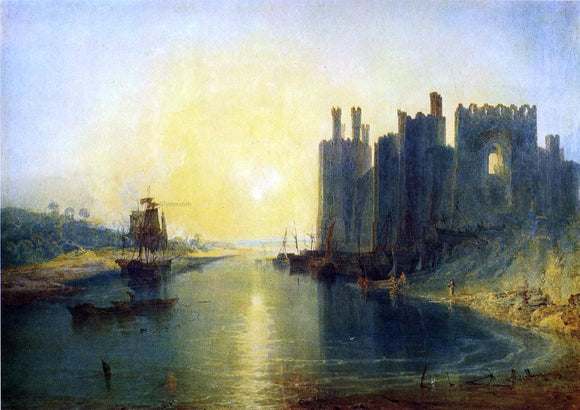  Joseph William Turner Caernarvon Castle - Canvas Art Print