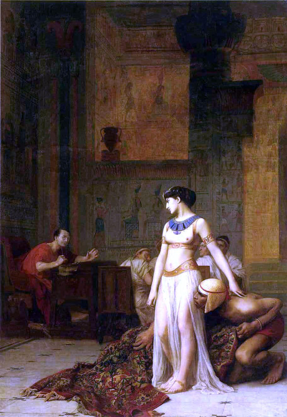  Jean-Leon Gerome Caesar and Cleopatra - Canvas Art Print