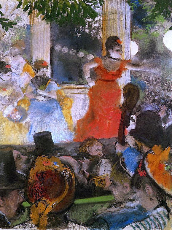  Edgar Degas Cafe Concert - At Les Ambassadeurs - Canvas Art Print