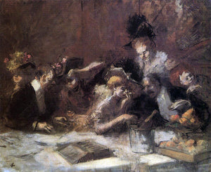  Jean-Louis Forain Cafe Maxim, Paris - Canvas Art Print