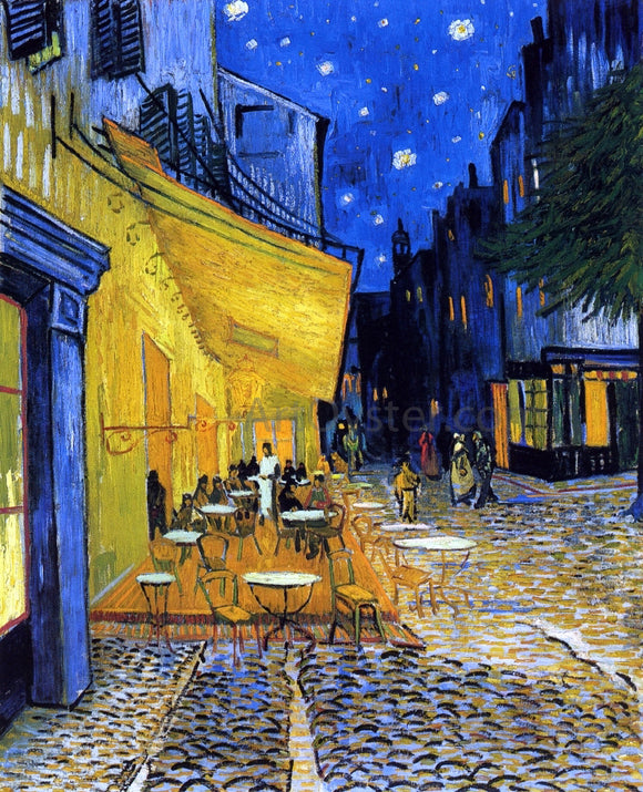  Vincent Van Gogh A Cafe Terrace on the Place du Forum (also known as Cafe Terrace at Night) - Canvas Art Print