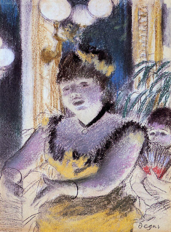  Edgar Degas Cafe-Concert Singer - Canvas Art Print