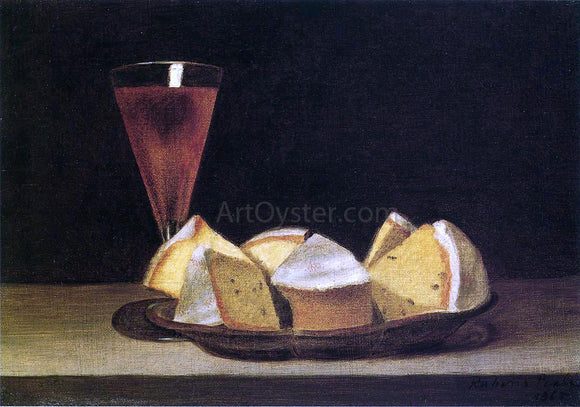  Rubens Peale Cake and Wine Glass - Canvas Art Print