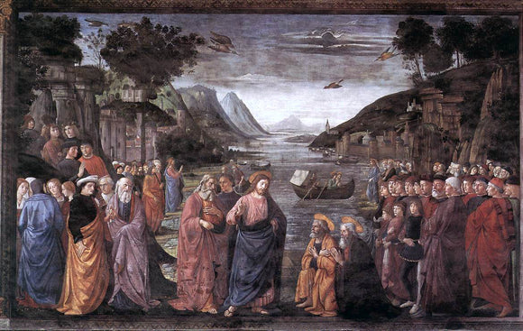  Domenico Ghirlandaio Calling of the First Apostles - Canvas Art Print