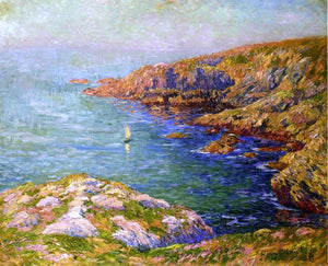  Henri Moret Calm, Coast of Brittany - Canvas Art Print