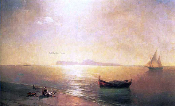 Ivan Constantinovich Aivazovsky Calm on the Mediterranean Sea - Canvas Art Print