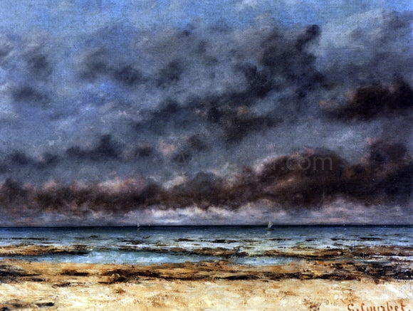  Gustave Courbet Calm Seas - Canvas Art Print