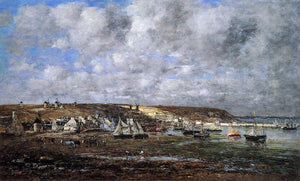  Eugene-Louis Boudin Camaret, Low Tide - Canvas Art Print