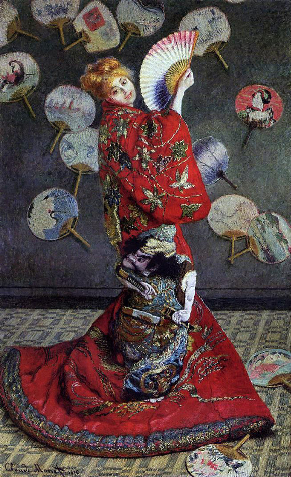  Claude Oscar Monet Camille Monet in Japanese Costume - Canvas Art Print
