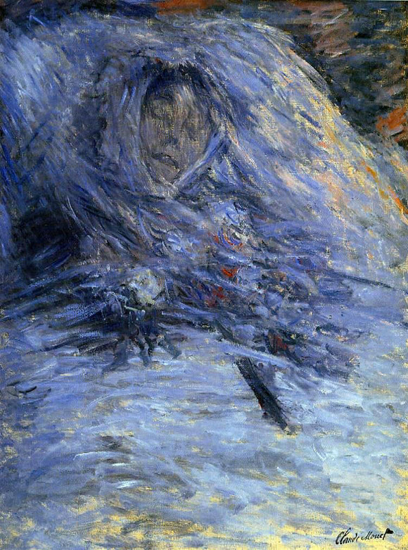  Claude Oscar Monet Camille Monet on Her Deathbed - Canvas Art Print
