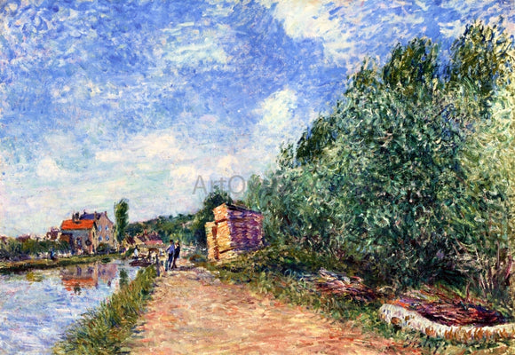  Alfred Sisley Canal du Loing - Chemin de Halage - Canvas Art Print