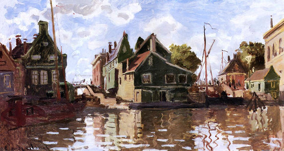  Claude Oscar Monet Canal in Zaandam - Canvas Art Print