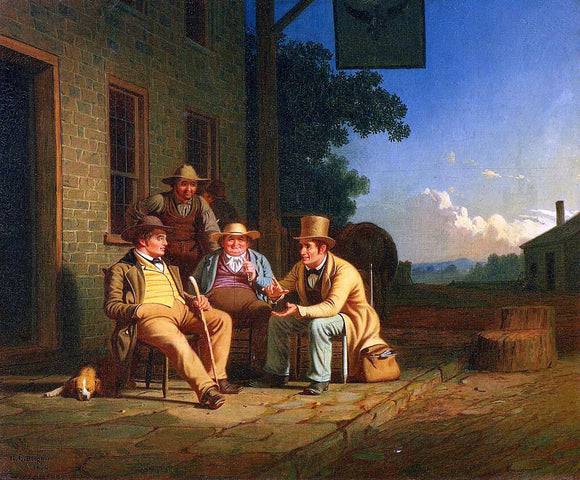  George Caleb Bingham Canvassing for a Vote - Canvas Art Print