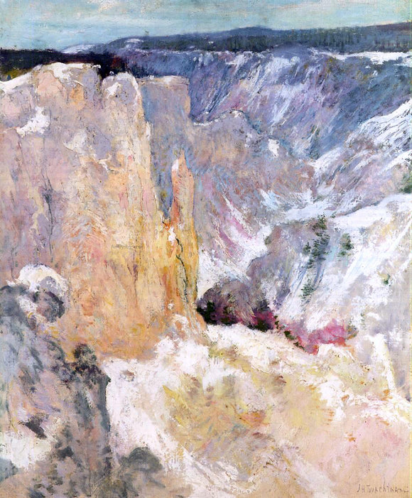  John Twachtman Canyon in the Yellowstone - Canvas Art Print