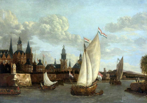  Jacobus Storck Capriccio View of Haarlem - Canvas Art Print
