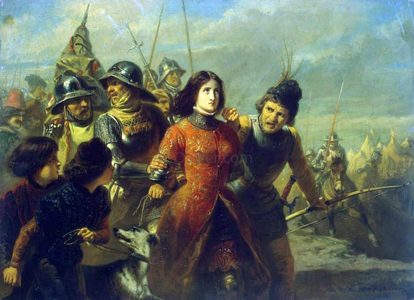  Adolphe-Alexandre Dillens Capture of Joan of Arc - Canvas Art Print