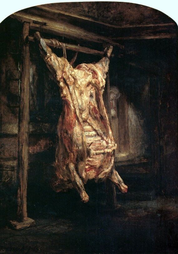  Rembrandt Van Rijn Carcass of Beef - Canvas Art Print