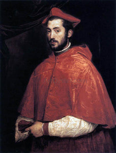  Titian Cardinal Alessandro Farnese - Canvas Art Print