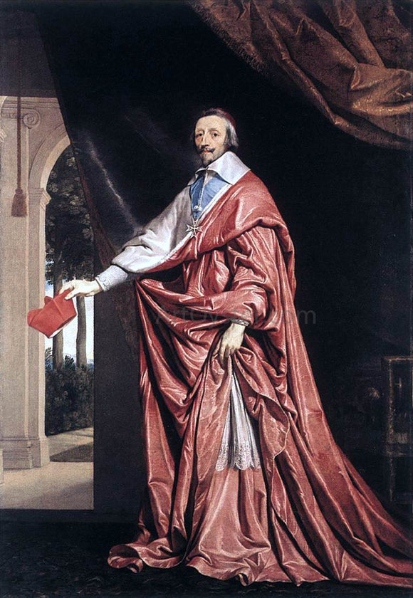  Philippe De Champaigne Cardinal Richelieu - Canvas Art Print